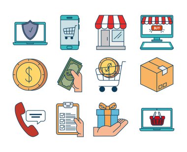 öde paketleri çevrimiçi set simgeleri