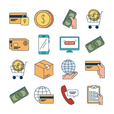 öde paketleri çevrimiçi set simgeleri