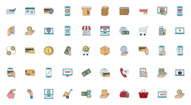 öde paketleri çevrimiçi set simgeleri