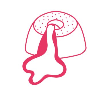 Tatlı ve kremalı kek.