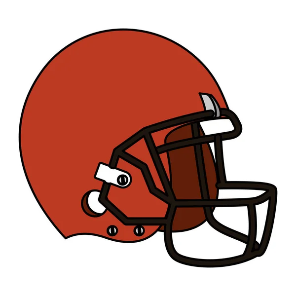 Americká fotbalová sportovní helma ikona — Stockový vektor