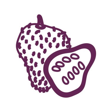 taze böğürtlen meyvesi izole edilmiş ikon