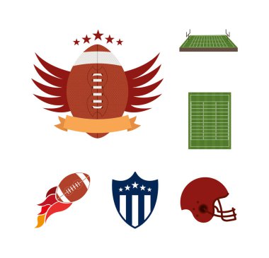 bundle of american football sport icons