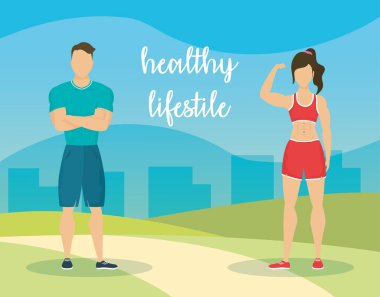 Genç sporcular kamp karakterlerindeki çiftler