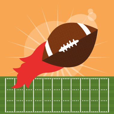 Balonlu Amerikan futbolu posteri