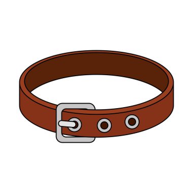 Köpek izole edilmiş simge tasması