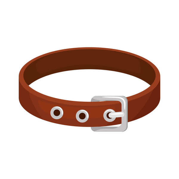 collar for dog isolated icon