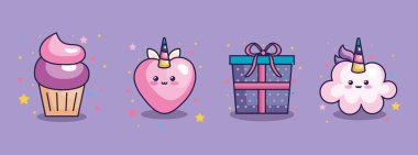 collection of cute and fantasy icons