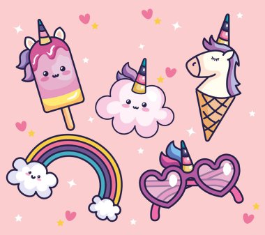 collection of sweet and fantasy icons