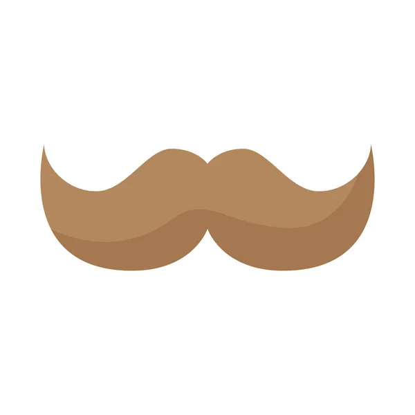 Schnurrbart männlichen Stil isolierte Ikone — Stockvektor