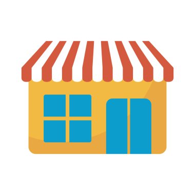 store front facade isolated icon
