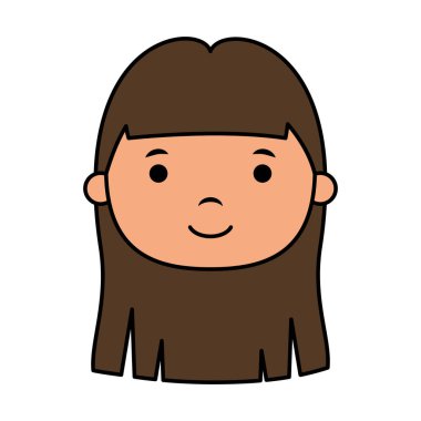 sevimli küçük kız baş karakter