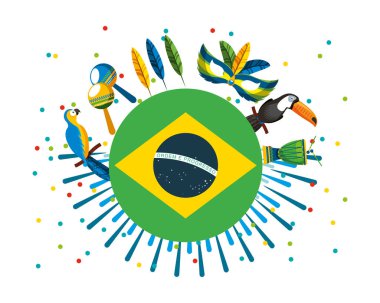 Rio Brezilya bayrağıyla kutlaması