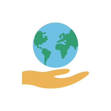 Dünya gezegeniyle el ele tutuşun