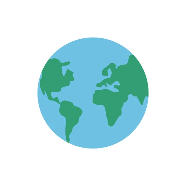 World planet earth flat style — 图库矢量图片