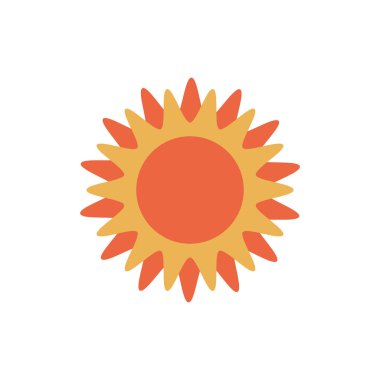 summer sun flat style icon