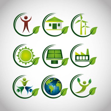 ekoloji kümesi simgeleri demeti