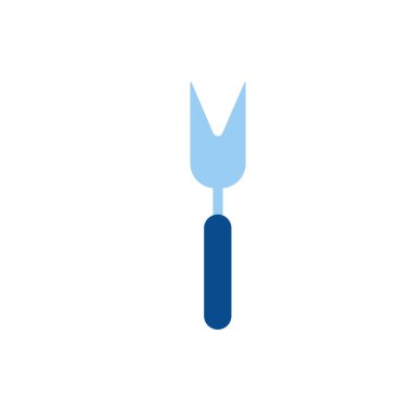 fork bbq cutlery flat style icon