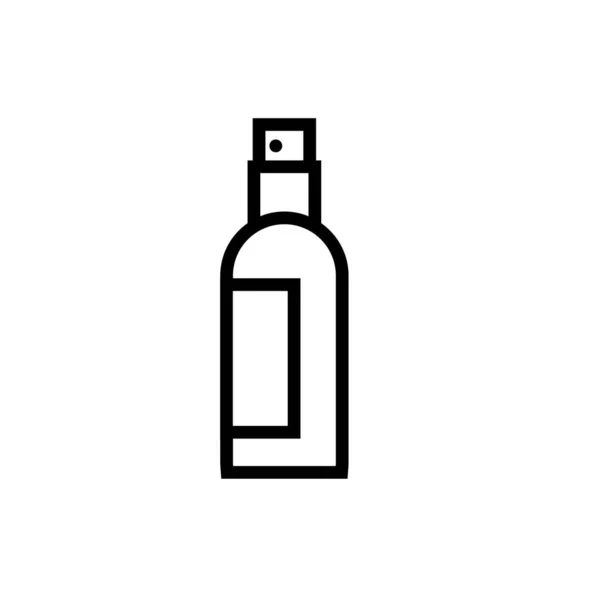 Coiffeur boutique éclaboussure bouteille style de ligne de produits — Image vectorielle