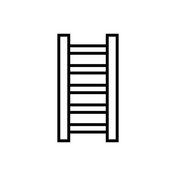 Stair wooden up tool icon — Stock vektor