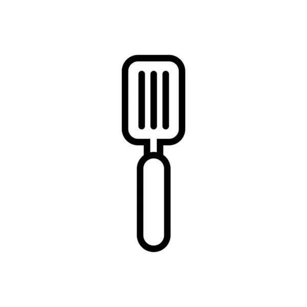 Spatule bbq utensil line style — 图库矢量图片