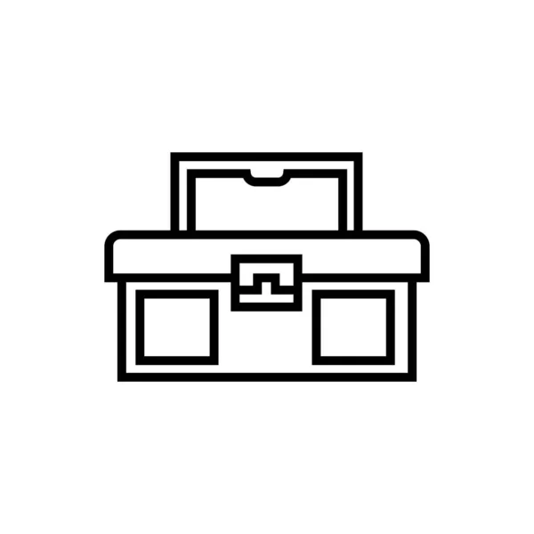 Tool box construction isolated icon — Stock Vector