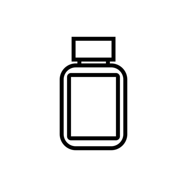 Ikona stylu plastikowej linii produktów butelki — Wektor stockowy