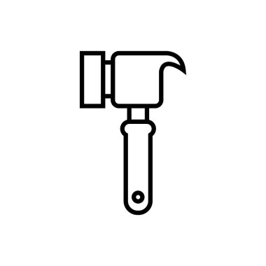 hammer mechanic tool isolated icon