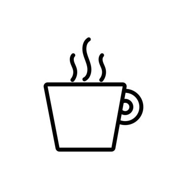 Kahve fincanı içecek çizgisi simgesi
