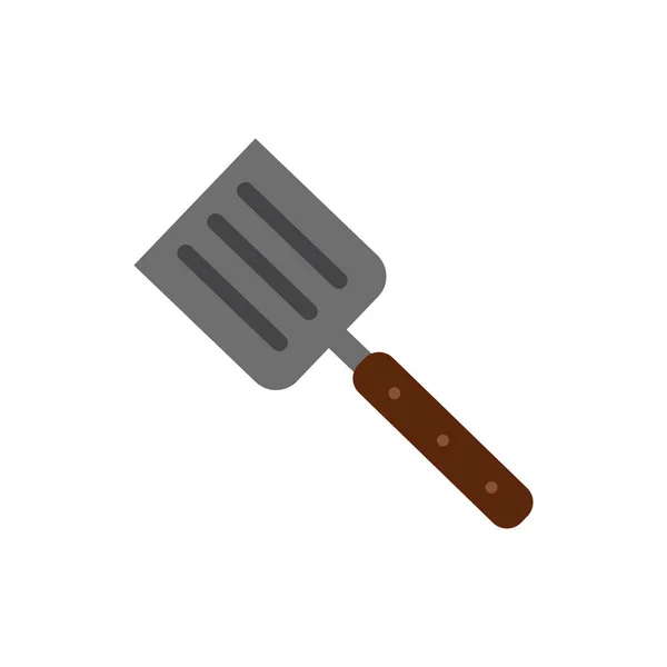 Spatule bbq utensil isolated icon — Stock Vector