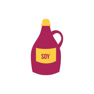 soya plastik şişe izole ikon
