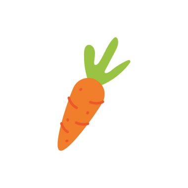 Taze havuç, düz sebze tarzı.