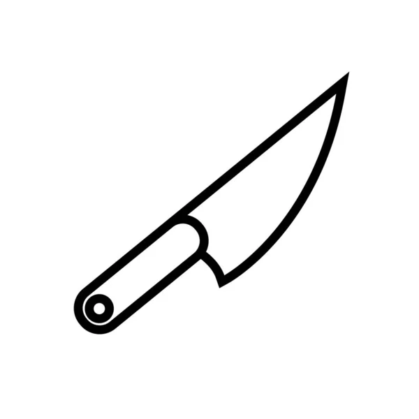 Knife bbq tool line style icon — Stock Vector