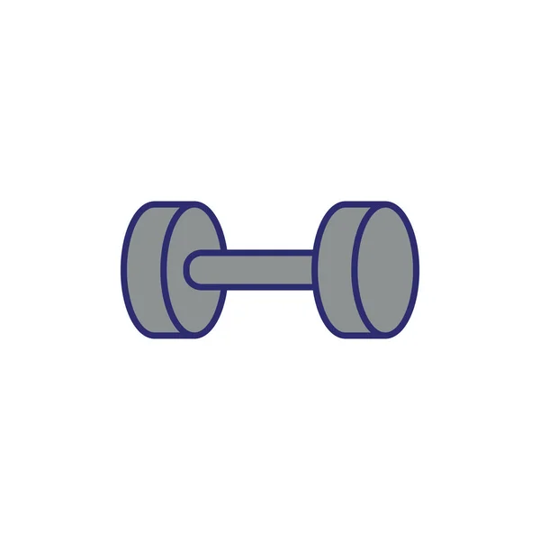 Dumbbell weight lifting accessory icon — Stock Vector