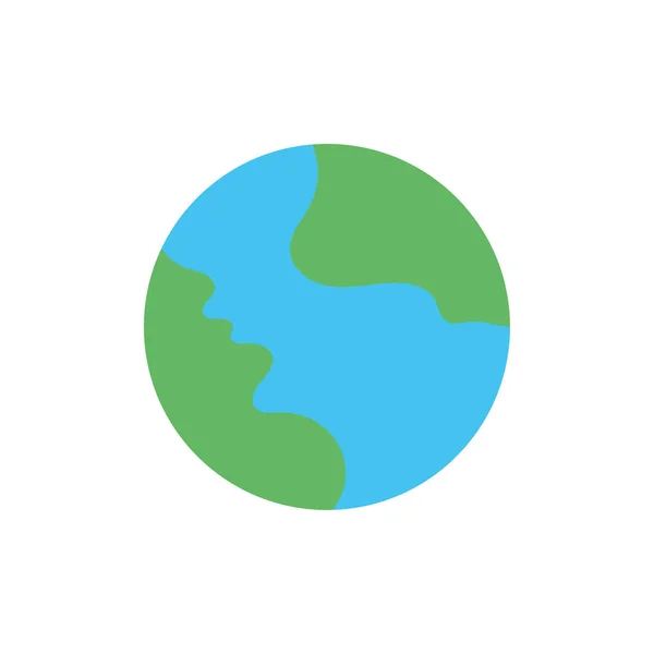 World planet earth flat style — 图库矢量图片