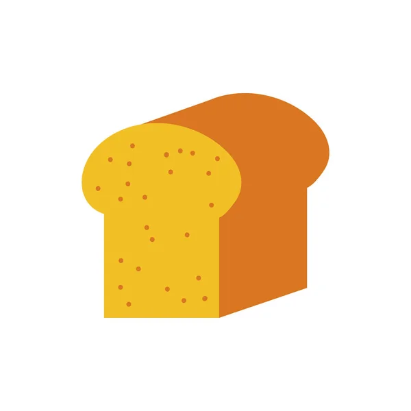 Bröd skivade konditori bageri platt stil — Stock vektor
