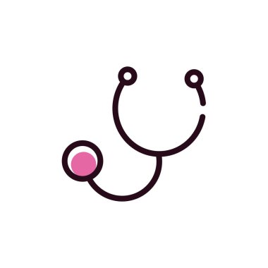 stetoskop tıbbi aksesuar izole edilmiş simge