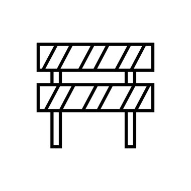 inşaat çiti barikatı izole edilmiş simge