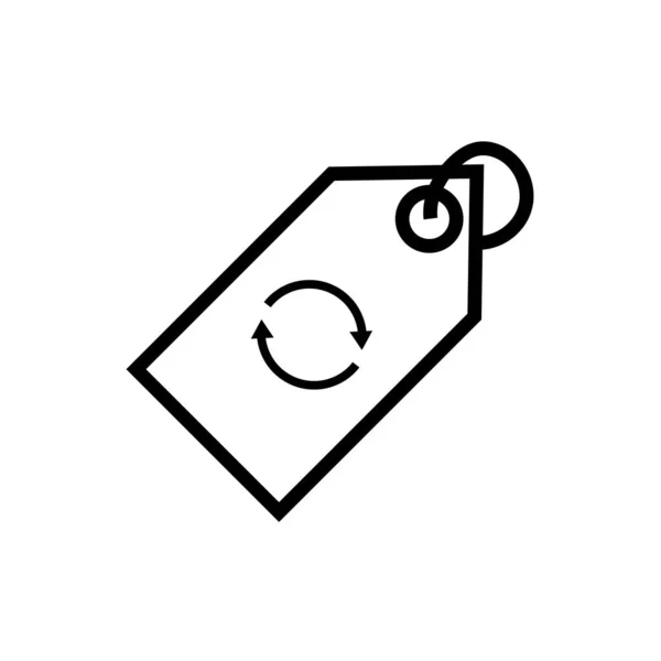 Arrows recycle symbol in commercial tag line style — Wektor stockowy