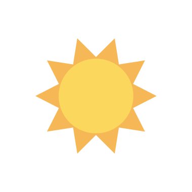summer sun flat style icon