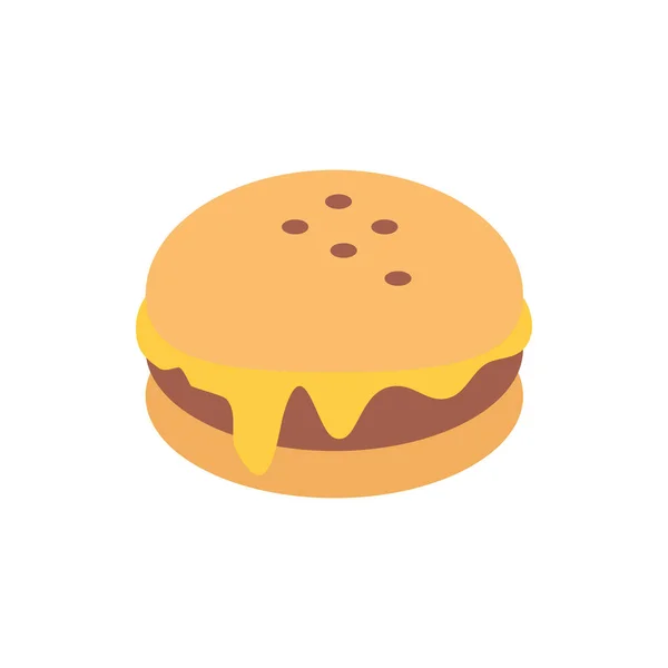 Lezzetli burger lokanta simgesi — Stok Vektör