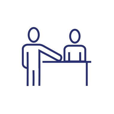 İş adamları ofiste avatarlar