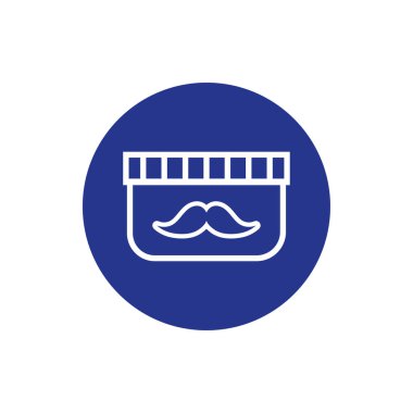 Bıyık ürünü blok stili krema kabı