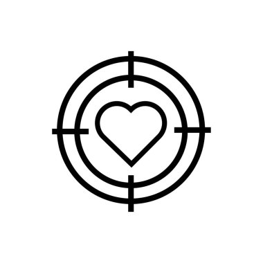 happy valentines day heart in target line style