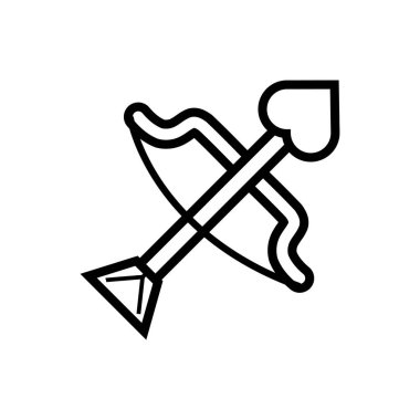 Ok kalp çizgisi biçimli kemer