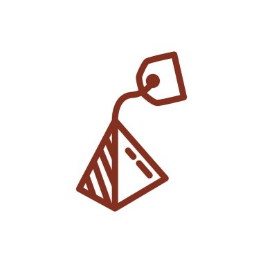 tea bag beverage line style icon