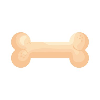 kemik oyuncak köpek izole edilmiş simge