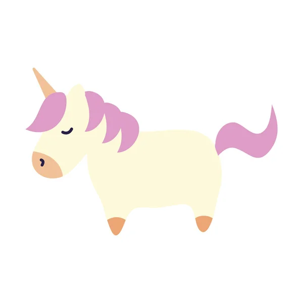Cute unicorn fantasy isolated icon — Διανυσματικό Αρχείο