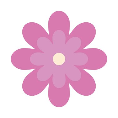 Şirin çiçek doğa izole edilmiş ikon