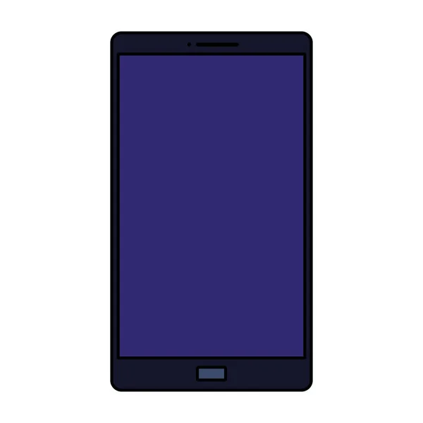 Smartphone device technology isolated icon — Stock Vector